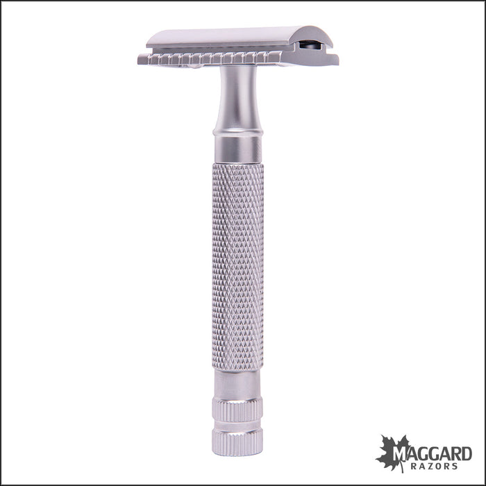 [BLACK FRIDAY] Maggard Razors V3A head with MR12 Matte Silver Handle