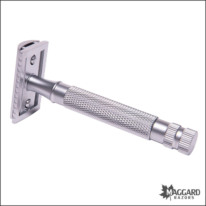 [BLACK FRIDAY] Maggard Razors V3A head with MR12 Matte Silver Handle