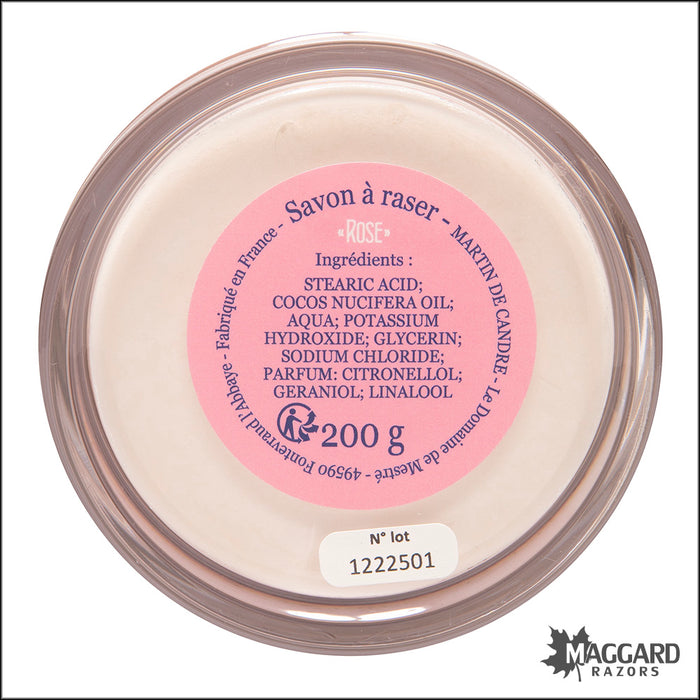 Martin De Candre Rose Artisan Shaving Soap, 200g
