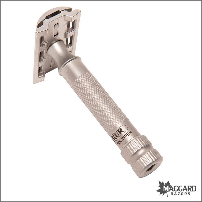 Merkur 34 INOX Special Edition 1896 Stainless Steel DE Safety Razor with Leather Case