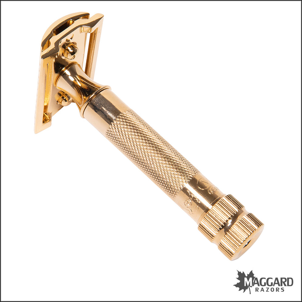 Magic Gold Razor Comb Merkur 34G HD Gold Heavy Duty Closed Comb DE Safety Razor — Maggard Razors
