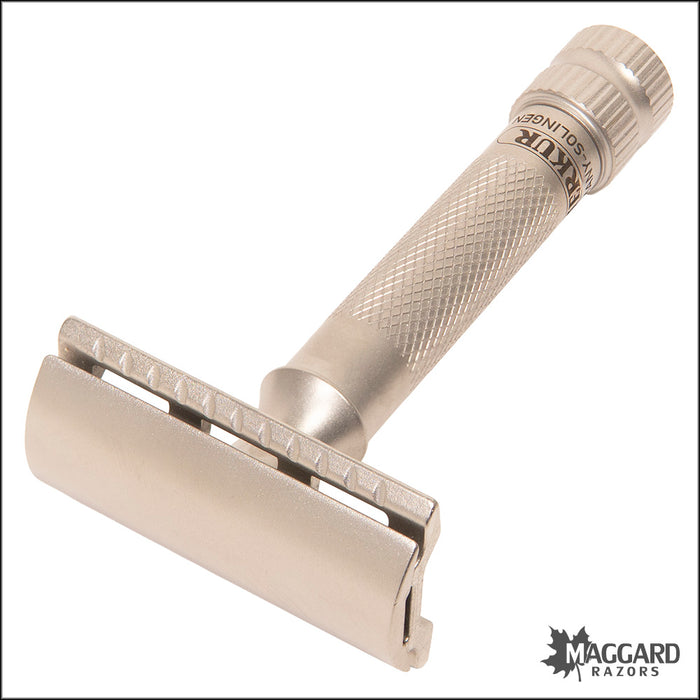 Merkur 34HD INOX Satin Finish Machined Stainless Steel DE Safety Razor, Model 34006