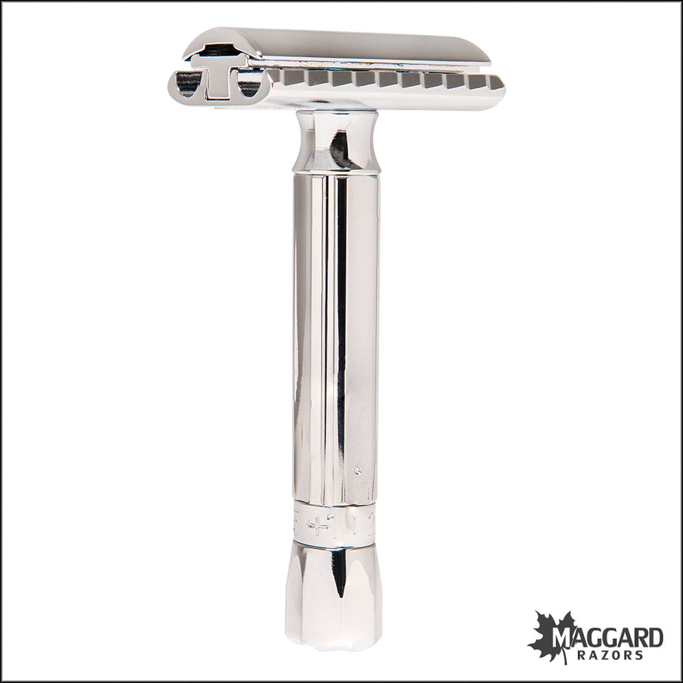 Merkur 500 Progress Chrome Adjustable Closed Comb DE Safety Razor ...