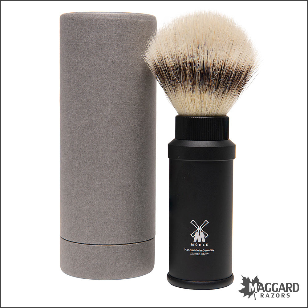 Muhle 31m536 Black Anodized Aluminum Silvertip Fibre Synthetic