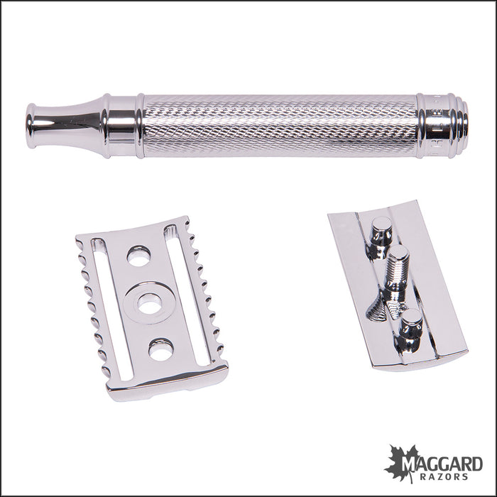 R49 Razor Muhle R41 Grande Chrome Handle Open Comb DE Safety Razor — Maggard Razors