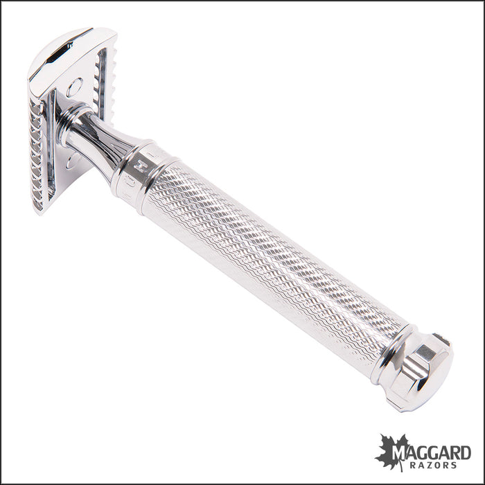 Muhle R41 Twist Chrome Handle Open Comb DE Safety Razor