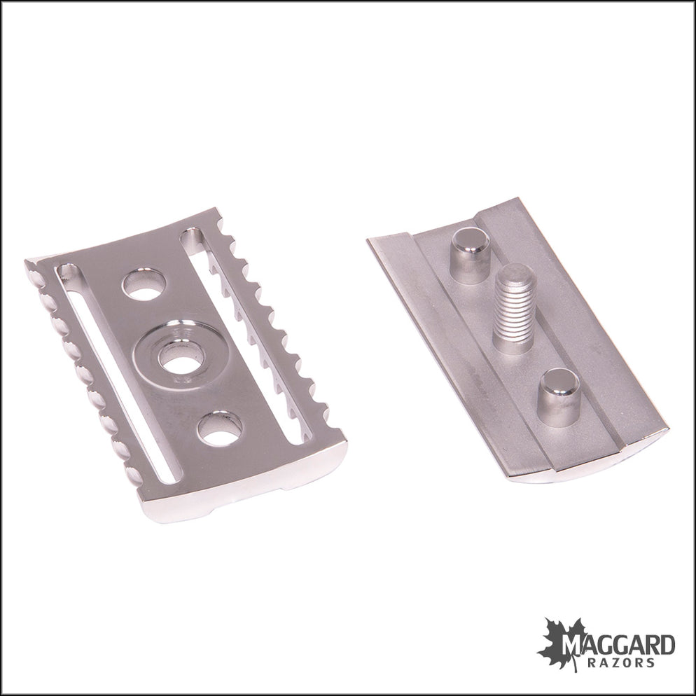 Muhler Razorblade Muhle R41GS Traditional Large Stainless Steel Open Comb DE Safety Razo ...