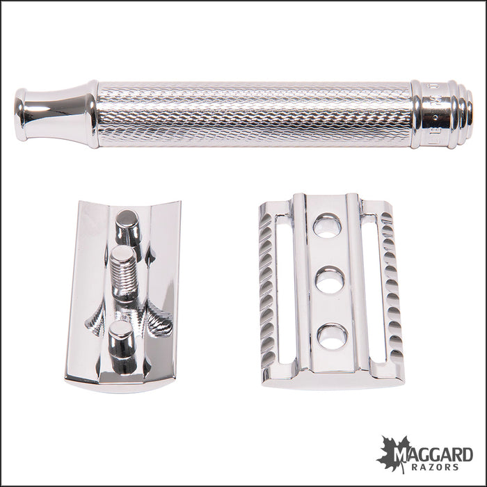 R89 Razor Muhle R89 Chrome Handle Closed Comb DE Safety Razor — Maggard Razors