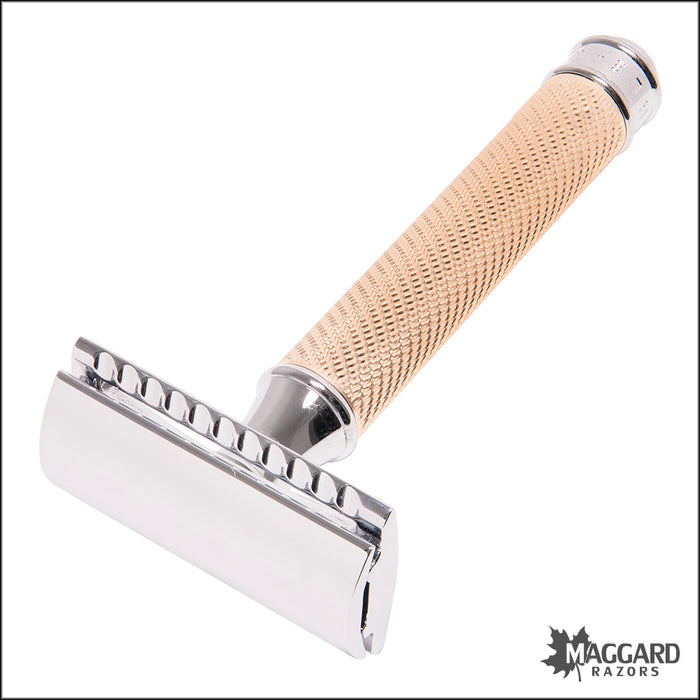 Muhle R89 Rosegold Handle Closed Comb DE Safety Razor