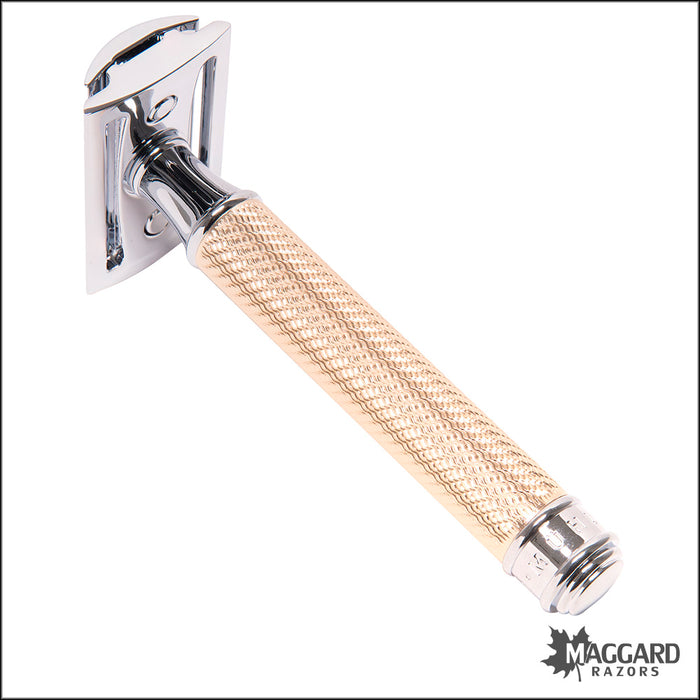 Muhle R89 Rosegold Handle Closed Comb DE Safety Razor