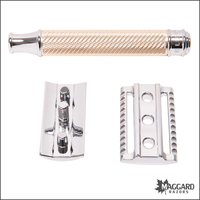 Muhle R89 Rosegold Handle Closed Comb DE Safety Razor