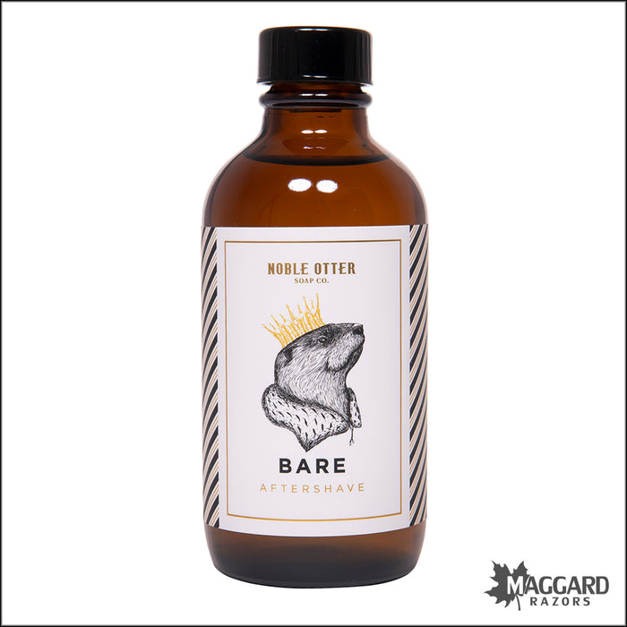 Noble Otter Soap Co. Bare Unscented Aftershave Splash, 4oz