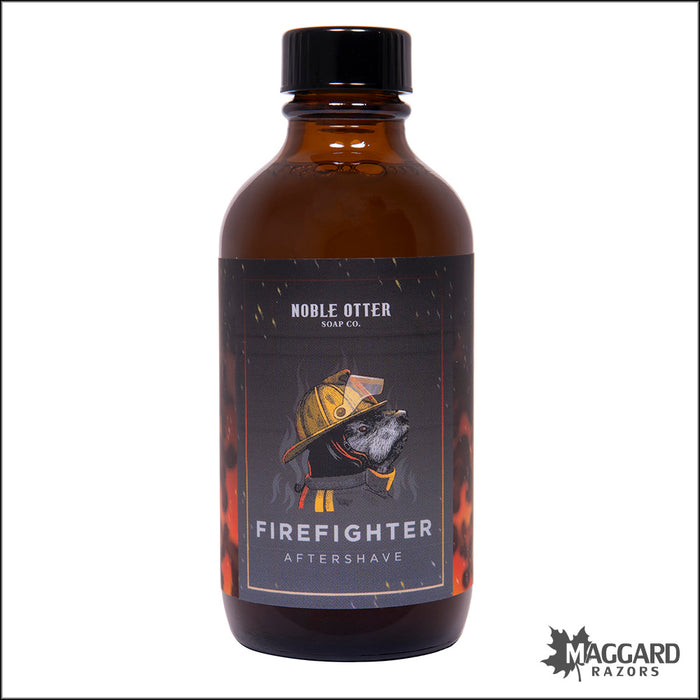 Noble Otter Soap Co. Firefighter Artisan Aftershave Splash, 4oz