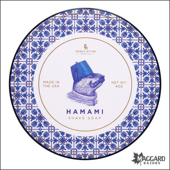 Noble Otter Soap Co. Hamami Artisan Shaving Soap, 4oz