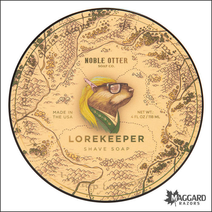 Noble Otter Soap Co. Lorekeeper Shaving Soap, 4oz