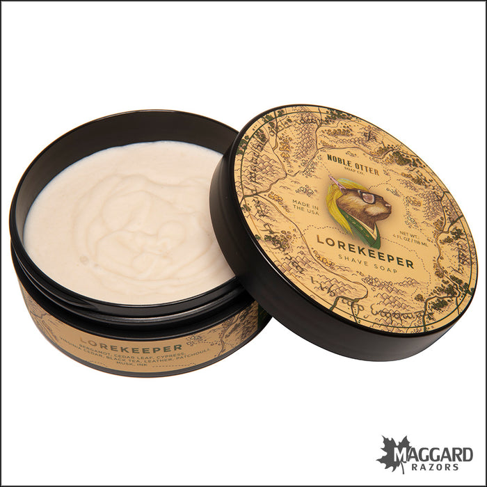 Noble Otter Soap Co. Lorekeeper Shaving Soap, 4oz