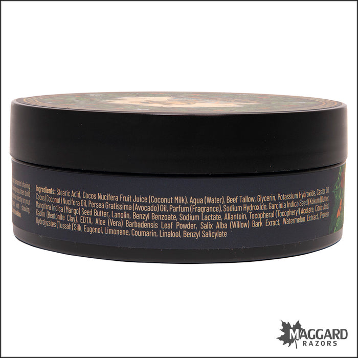 Noble Otter Soap Co. Monoi de Tahiti Artisan Shaving Soap, 4oz