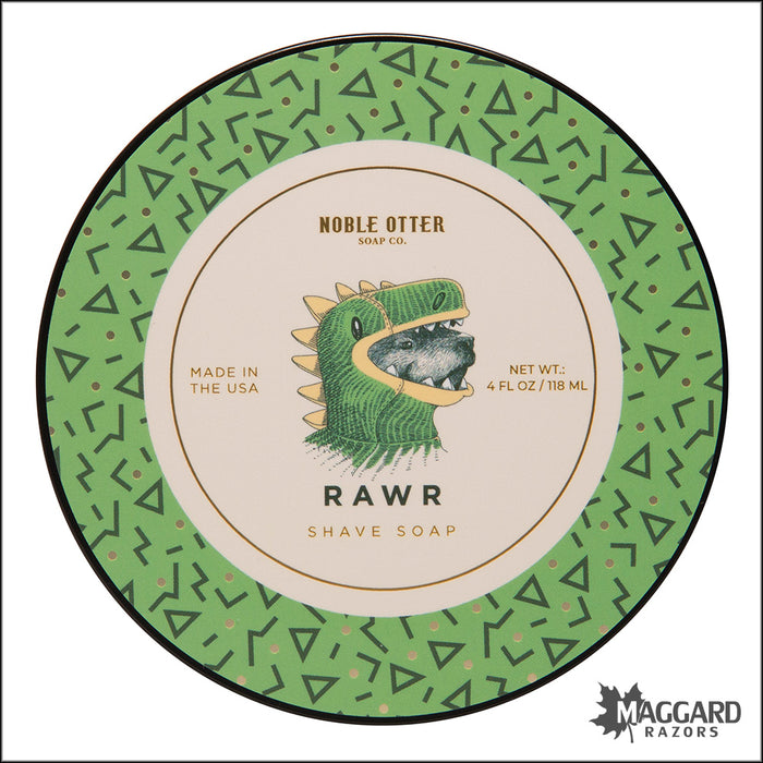 Noble Otter Soap Co. Rawr Artisan Shaving Soap, 4oz