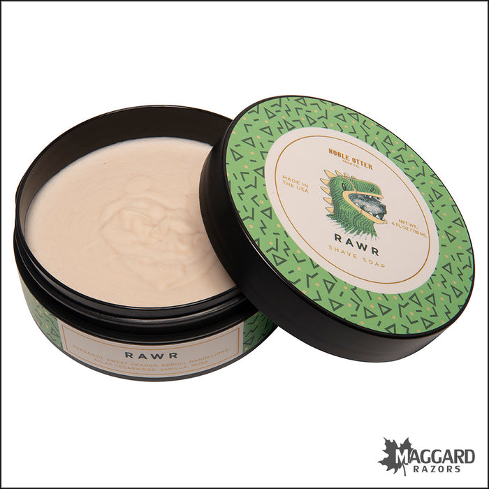 Noble Otter Soap Co. Rawr Artisan Shaving Soap, 4oz