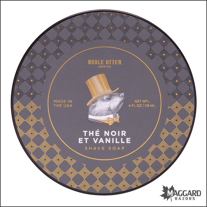 Noble Otter Soap Co. The Noir Et Vanille Shaving Soap, 4oz