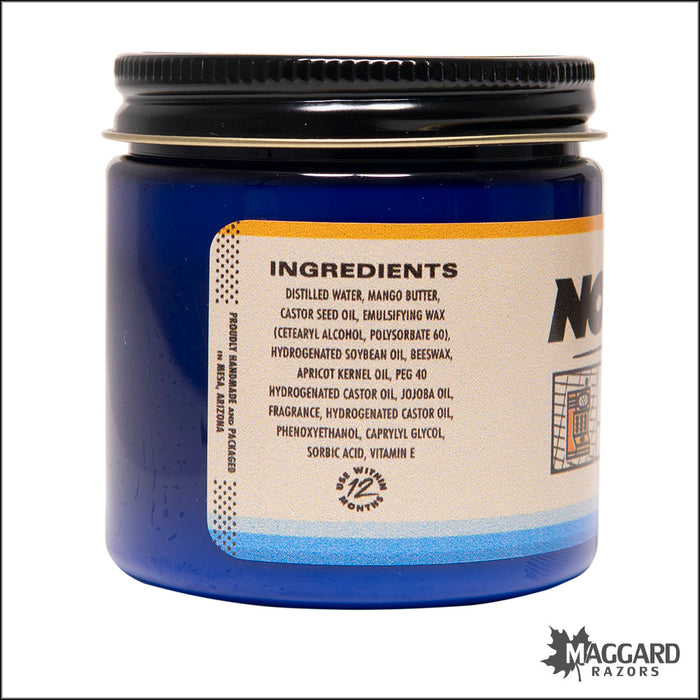 Nostalgic Grooming Lime Coconut Water Based Light Hold Cream Pomade, 4oz