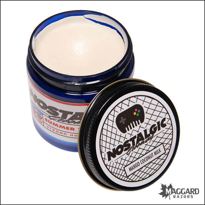 Nostalgic Grooming Mango Coconut Milk Water Based Pomade, 4oz - Summer Release