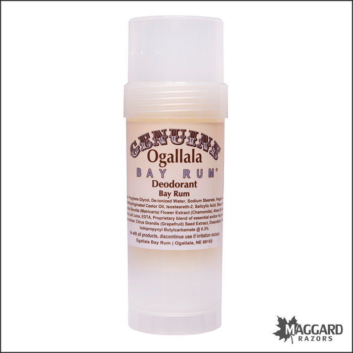 Ogallala Bay Rum Deodorant Stick, 2.5oz