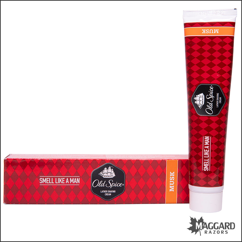 Mousse à Raser Old Spice Musk - Parfum Citron Vert, 70g, Livraison Gratuite, Neuve