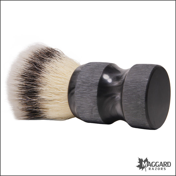 Omega EVO Model E1857 Stone il Duca Resin Handle Synthetic Fiber Shaving Brush, 28mm