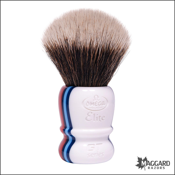 Omega Model MB1923 GT Series Resin Handle Elite Synthetic Fiber Shaving Brush, 29mm