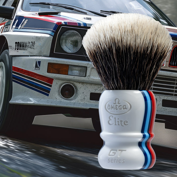 Omega Model MB1923 GT Series Resin Handle Elite Synthetic Fiber Shaving Brush, 29mm