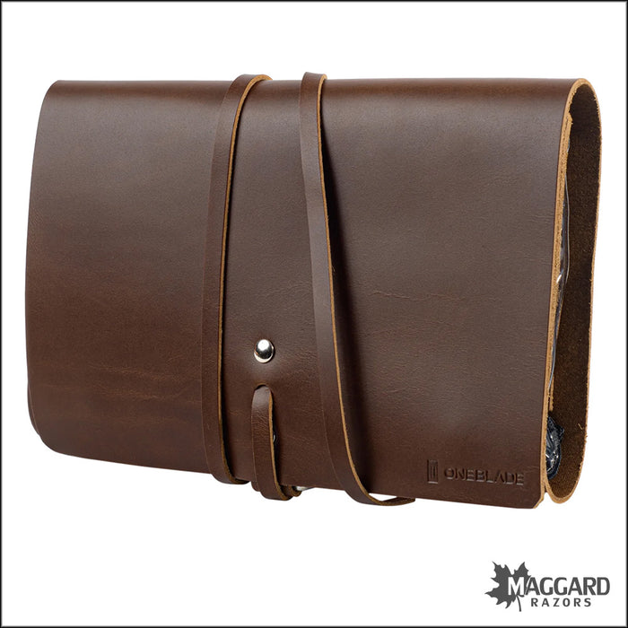 Oneblade Leather Dopp Kit, Brown