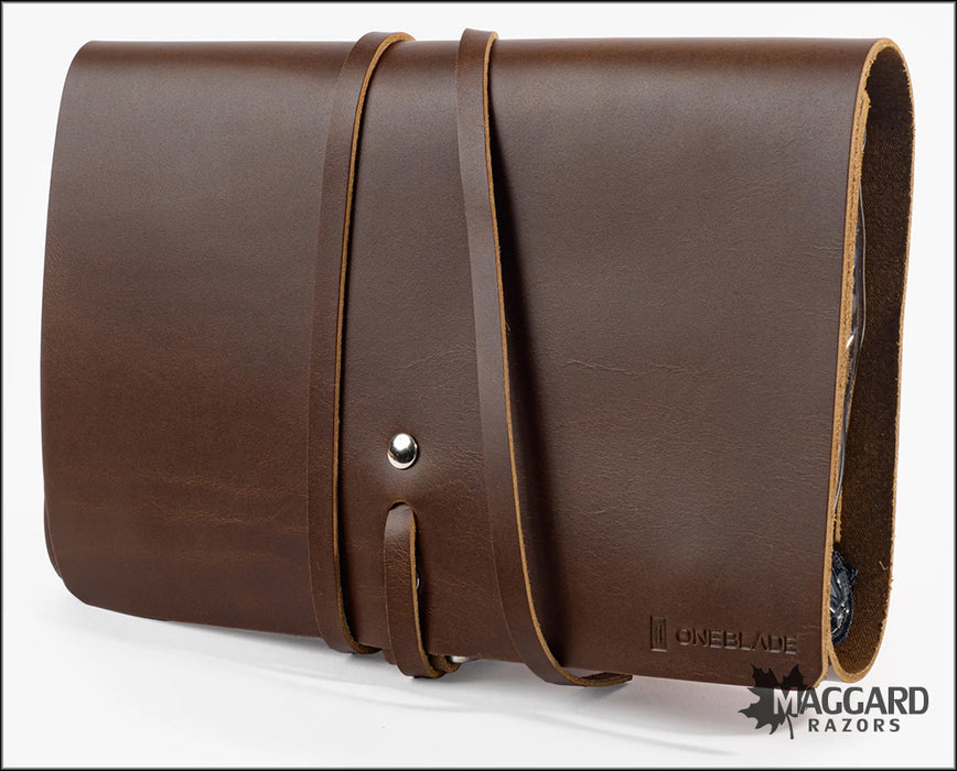 Oneblade Leather Dopp Kit, Brown