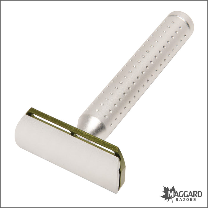 Parker AeroShave-S Machined Aluminum DE Safety Razor, Matte Finish
