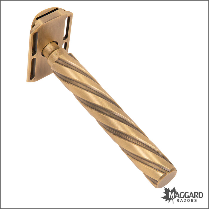 Parker Flight CNC Machined All Brass Double Edge Safety Razor