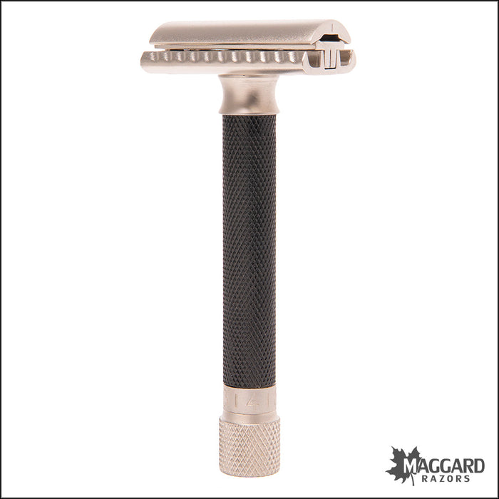 Parker Variant Graphite Gray Handle Adjustable DE Safety Razor