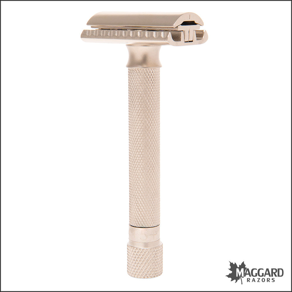 Parker Variant Satin Chrome Handle Adjustable DE Safety Razor