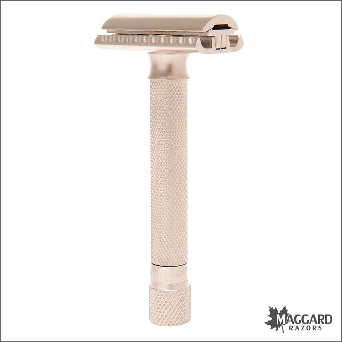 Parker Variant Satin Chrome Handle Adjustable DE Safety Razor