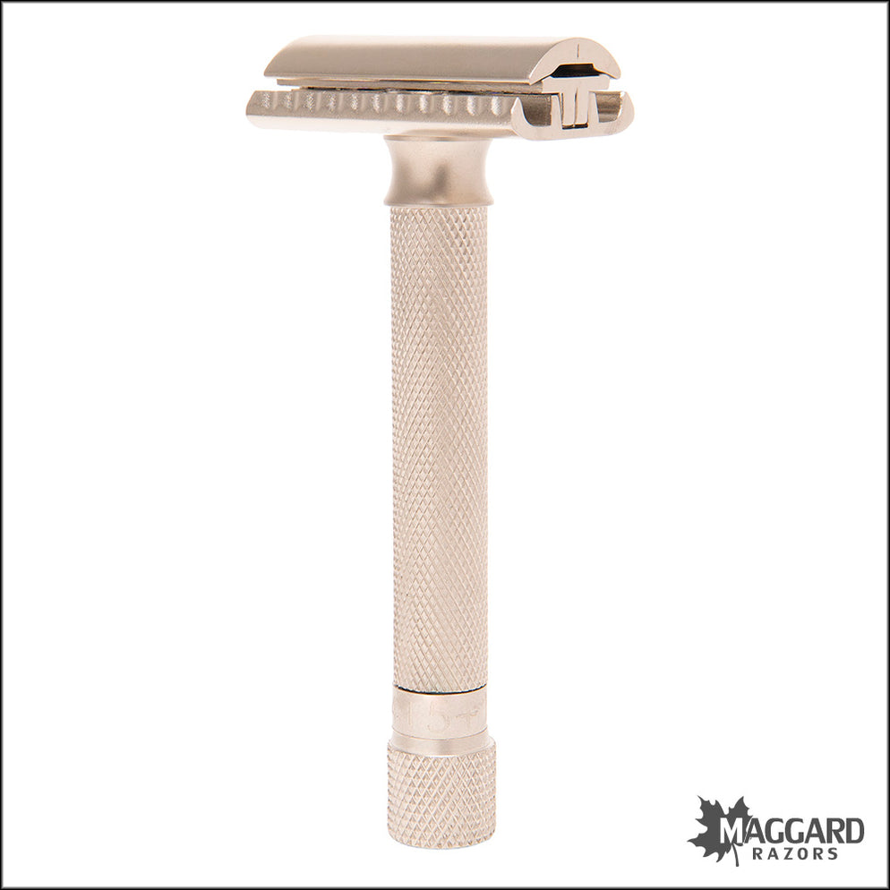 Parker Variant Satin Chrome Handle Adjustable DE Safety Razor — Maggard ...