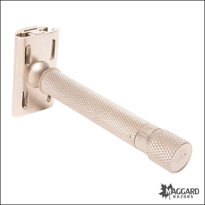 Parker Variant Satin Chrome Handle Adjustable DE Safety Razor