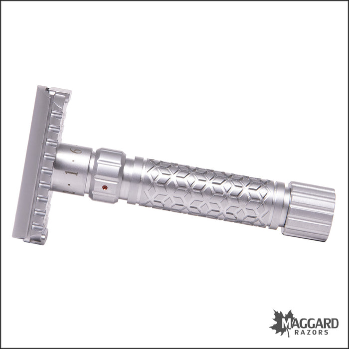 Guard Open Razor Pearl Shaving Flexi Adjustable Open Comb Machined DE Safety Razor with ...