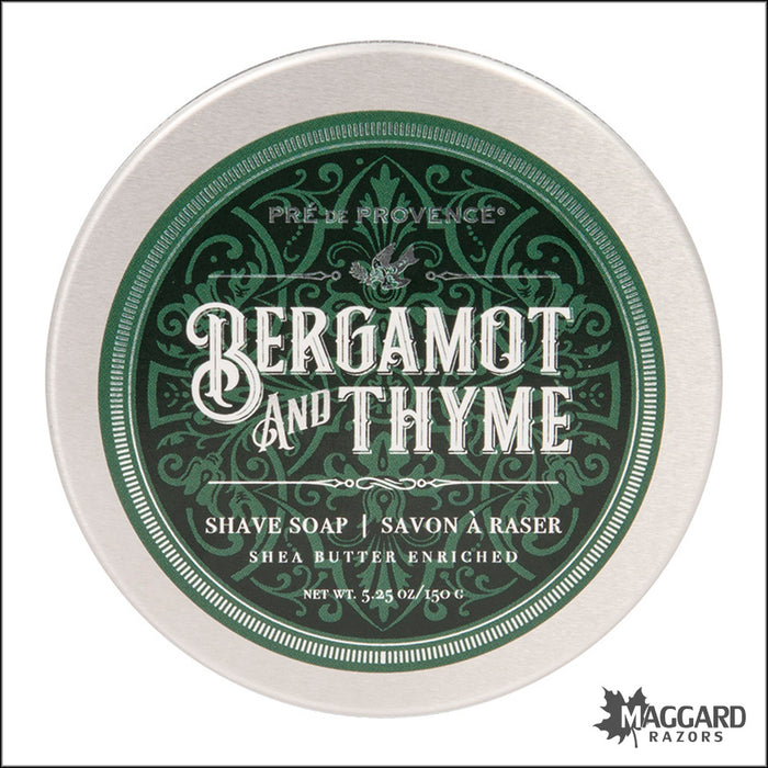 Pré de Provence Bergamot and Thyme Shaving Soap, 150g