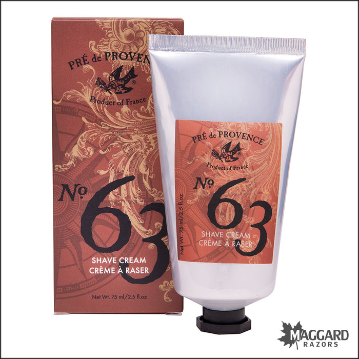 Pré de Provence No. 63 with Shea Butter Shave Cream, 75ml Tube