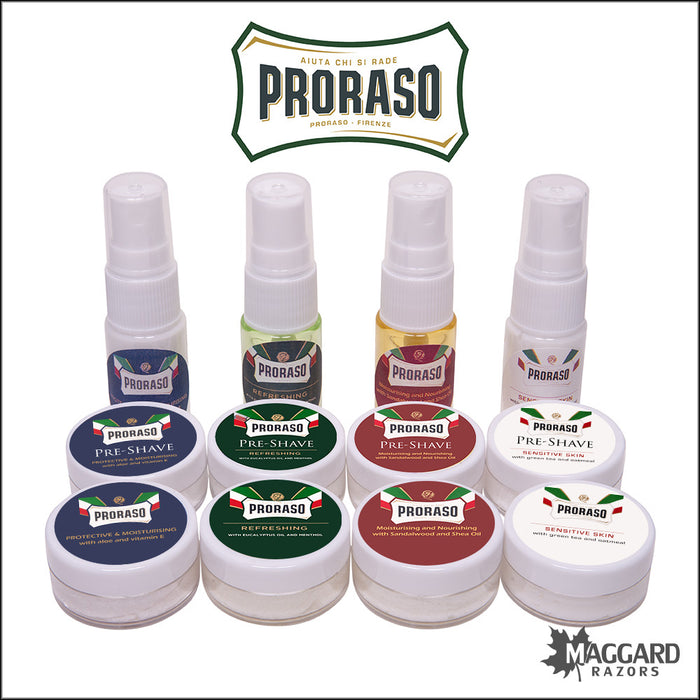 Proraso Shave Cream Soap and Aftershave Samples