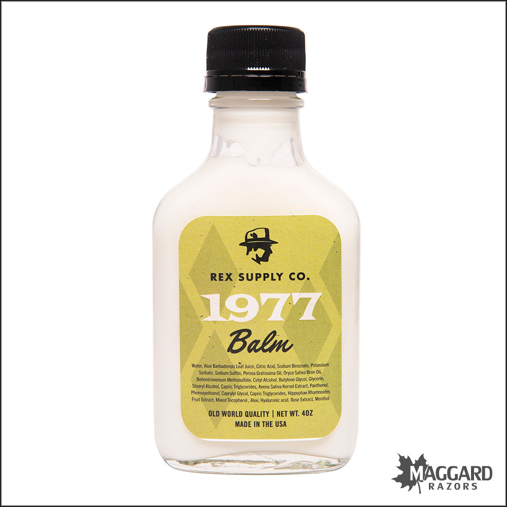 Rex Supply Co. 1977 Old World Aftershave Balm, 4oz — Maggard Razors
