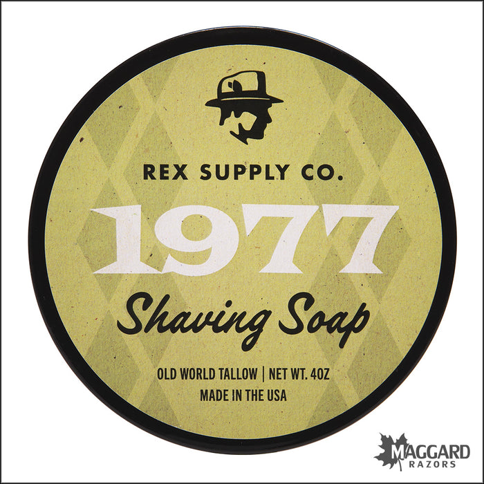Rex Supply Co. 1977 Old World Tallow Shaving Soap, 4oz