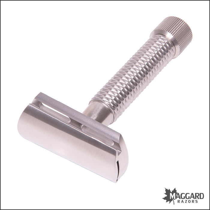 Rex Supply Co. Sentry Stainless Steel Closed Comb, Slant DE Safety Razor