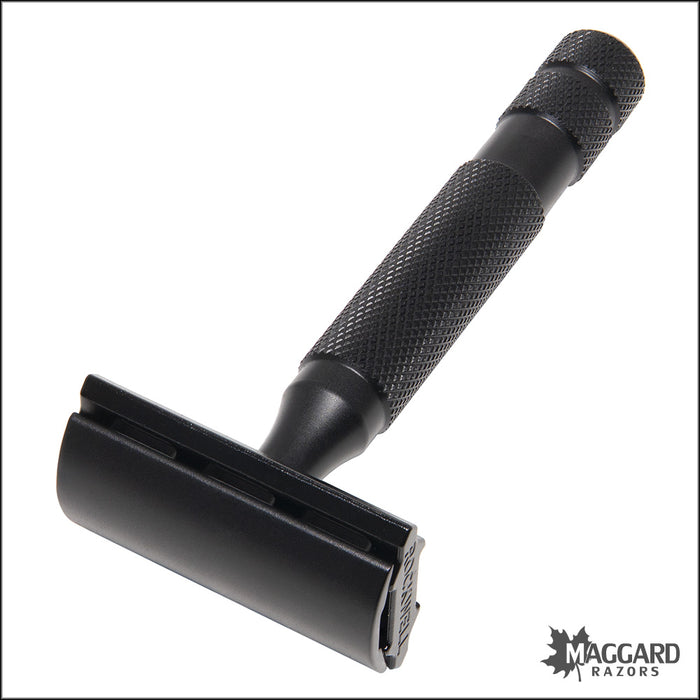 Rockwell Razors 6S Adjustable Stainless Steel DE Safety Razor, Matte Black