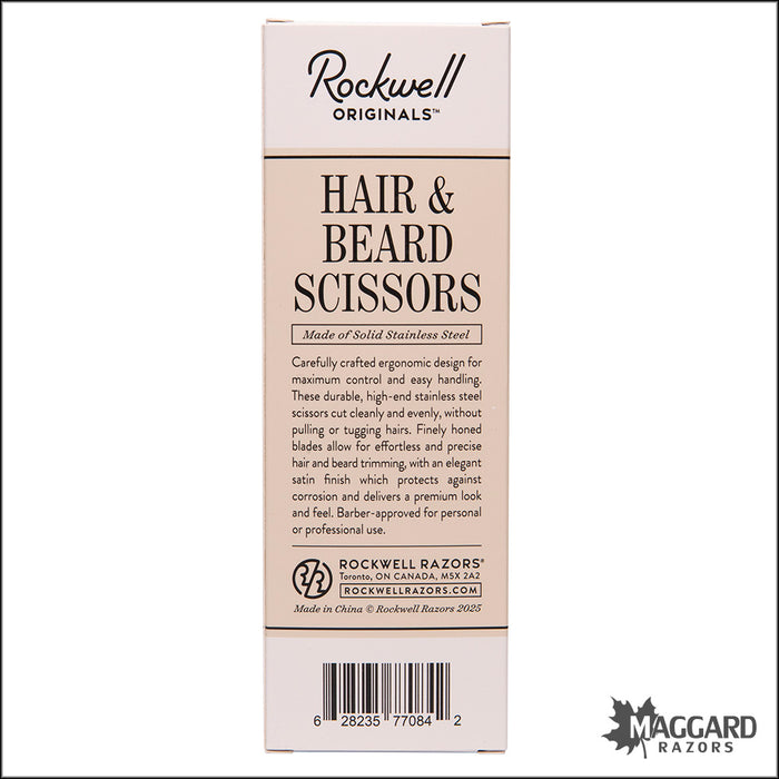 Rockwell Razors Stainless Steel Hair & Beard Scissors with Leather Case