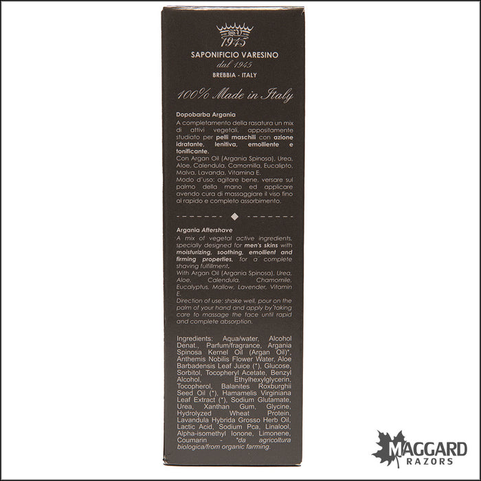 Saponificio Varesino Argania Aftershave Splash, 125ml